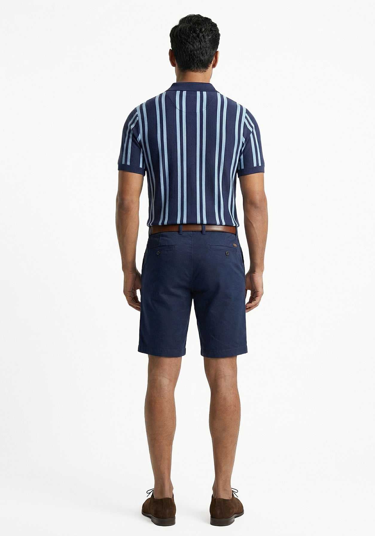 Aero Grid Varda Polo  Blue