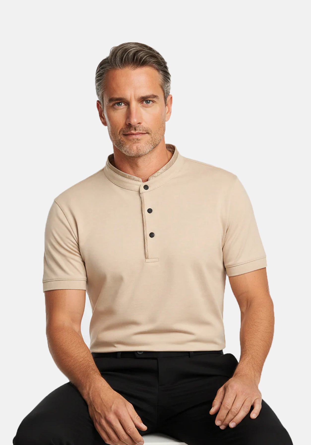 Atelier Band Collar Beige