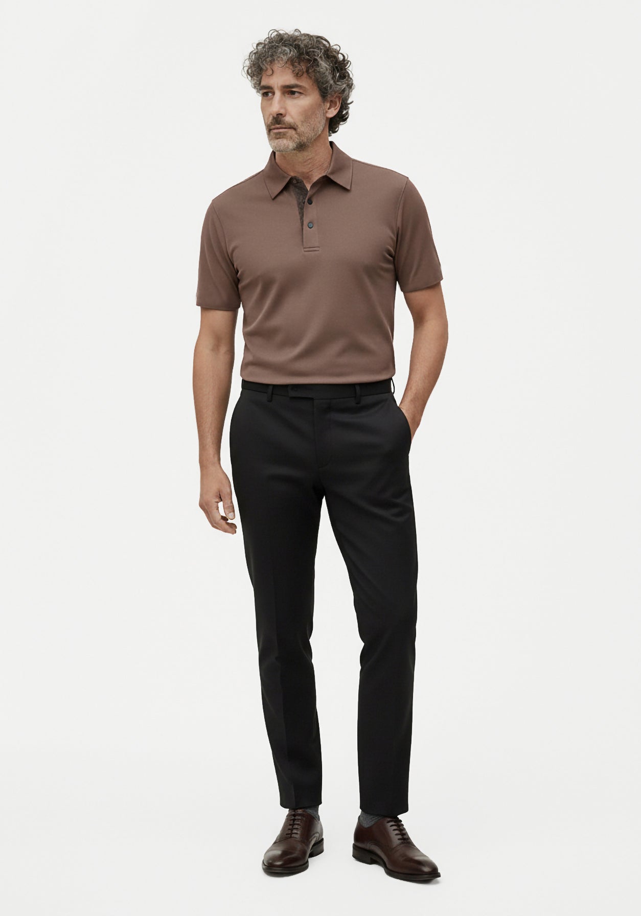 Noble Edge Polo Brown