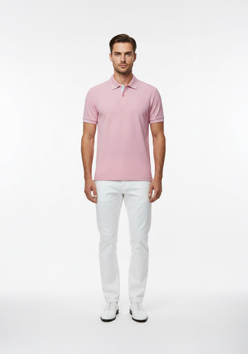 Mulberry Linen Polo Pink