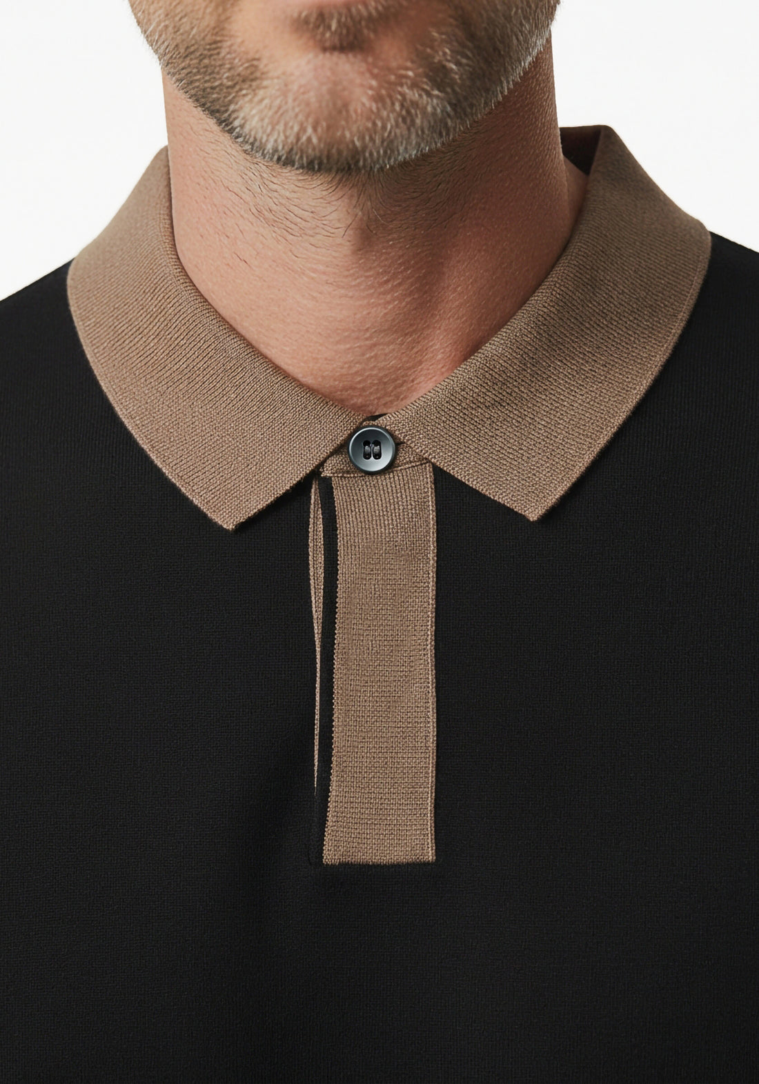 Aero-Grid Knit Polo Black