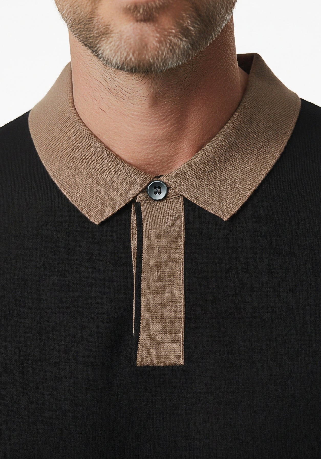 Aero-Grid Knit Polo Black