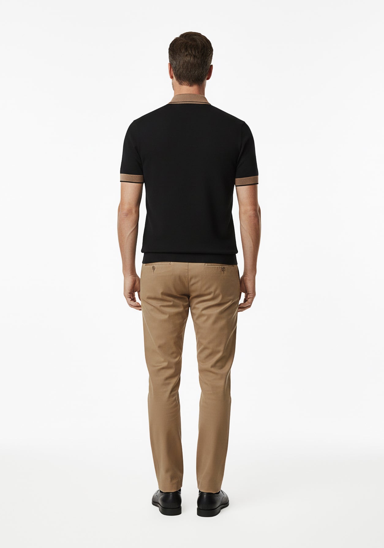 Aero-Grid Knit Polo Black