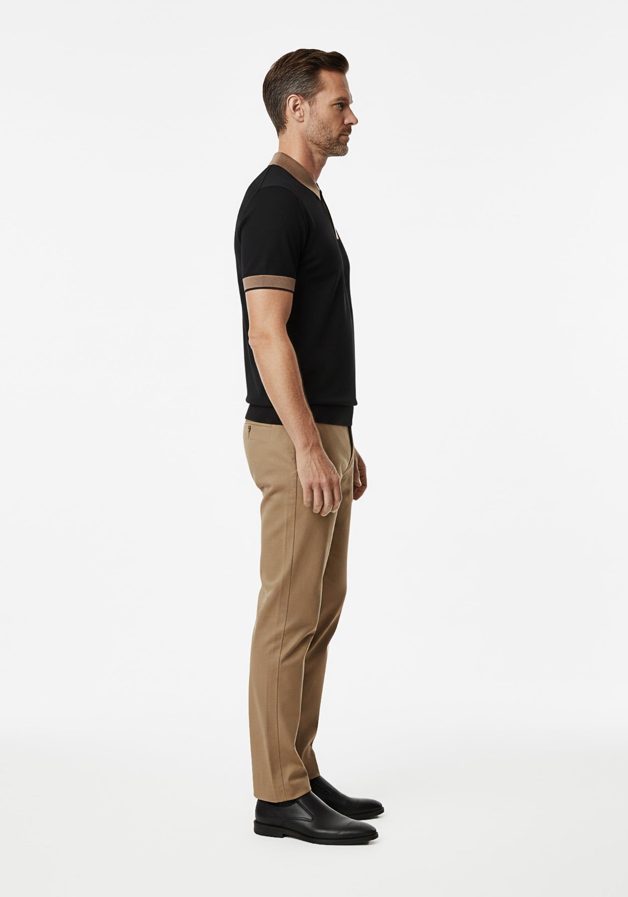 Aero-Grid Knit Polo Black