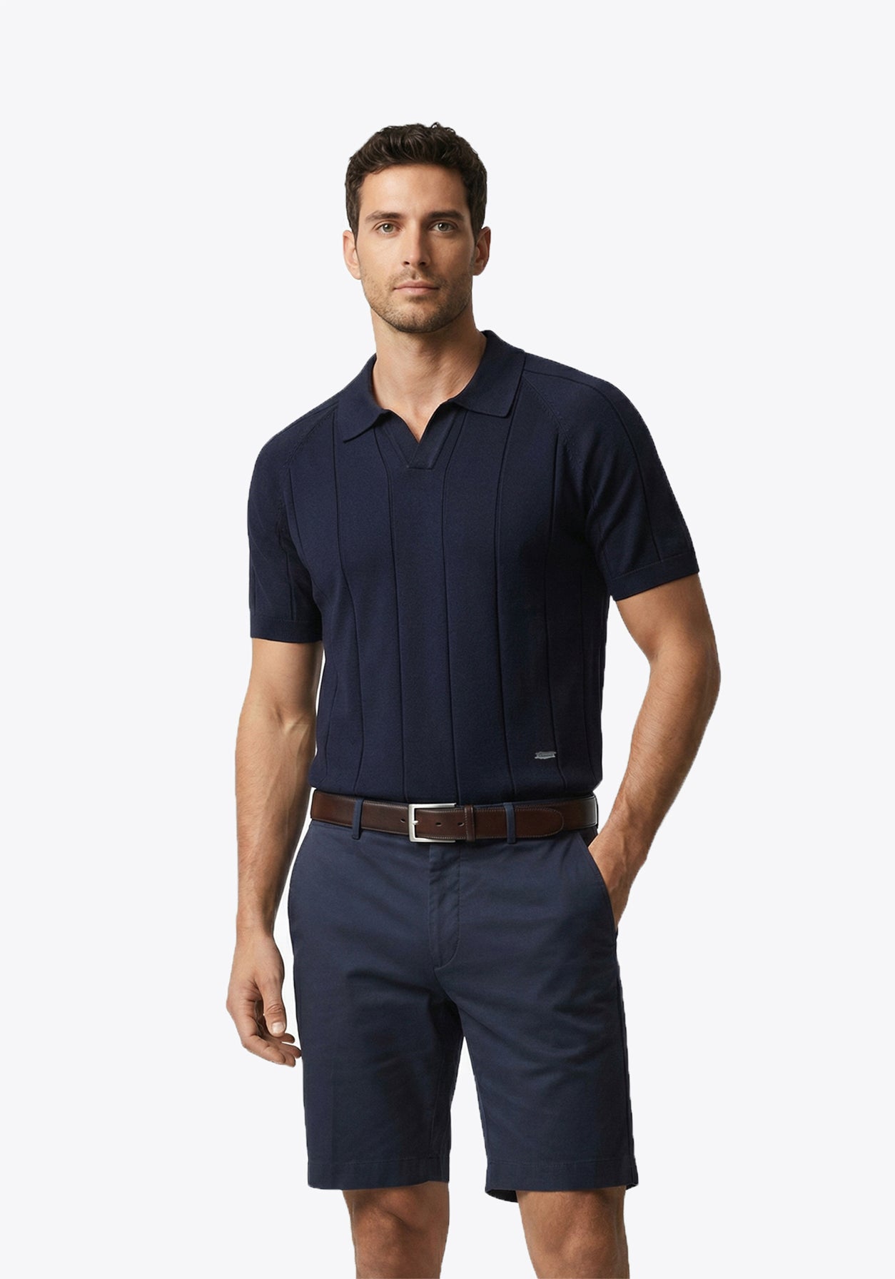 Aero Grid  Cloud Polo Blue