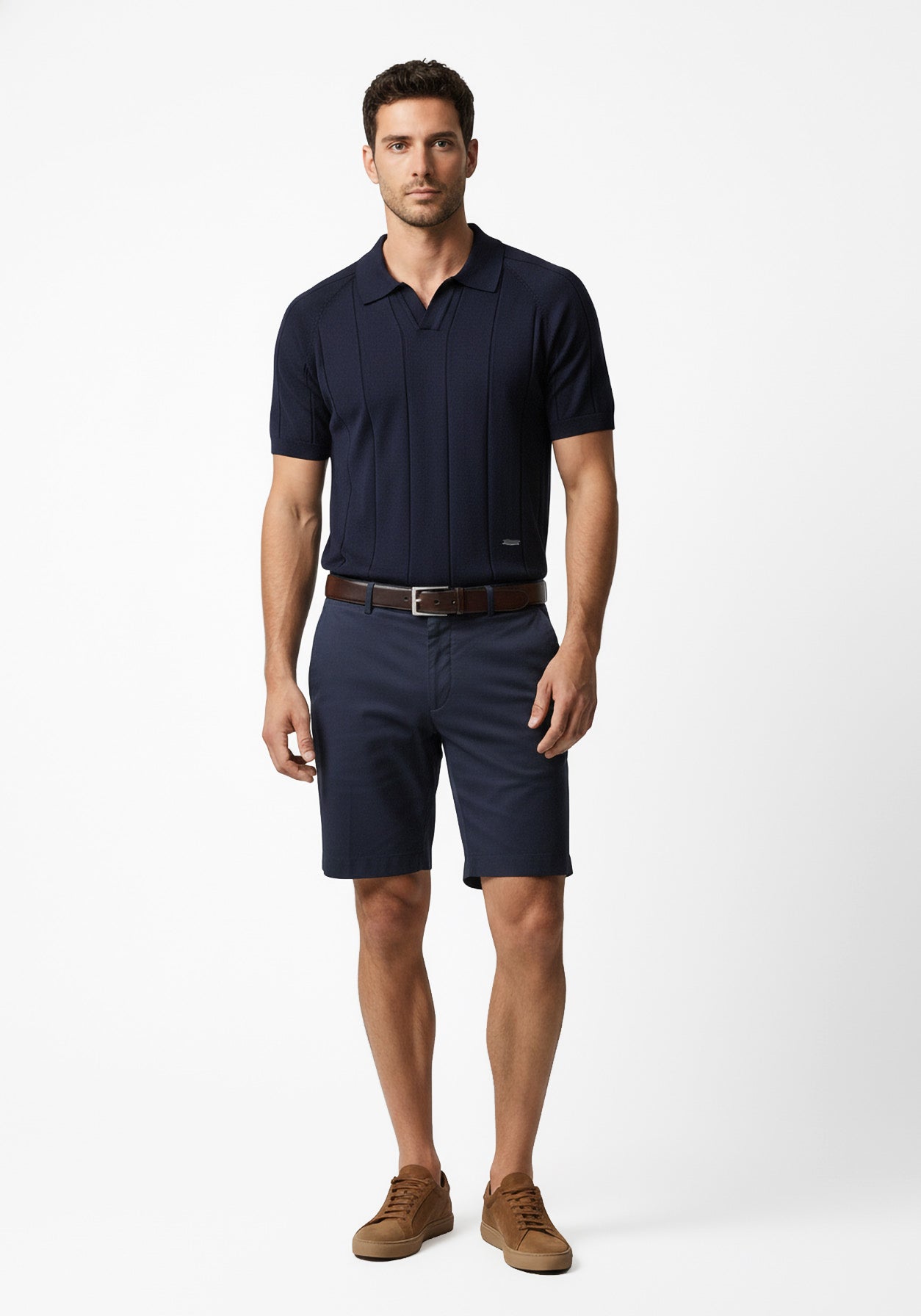 Aero Grid  Cloud Polo Blue