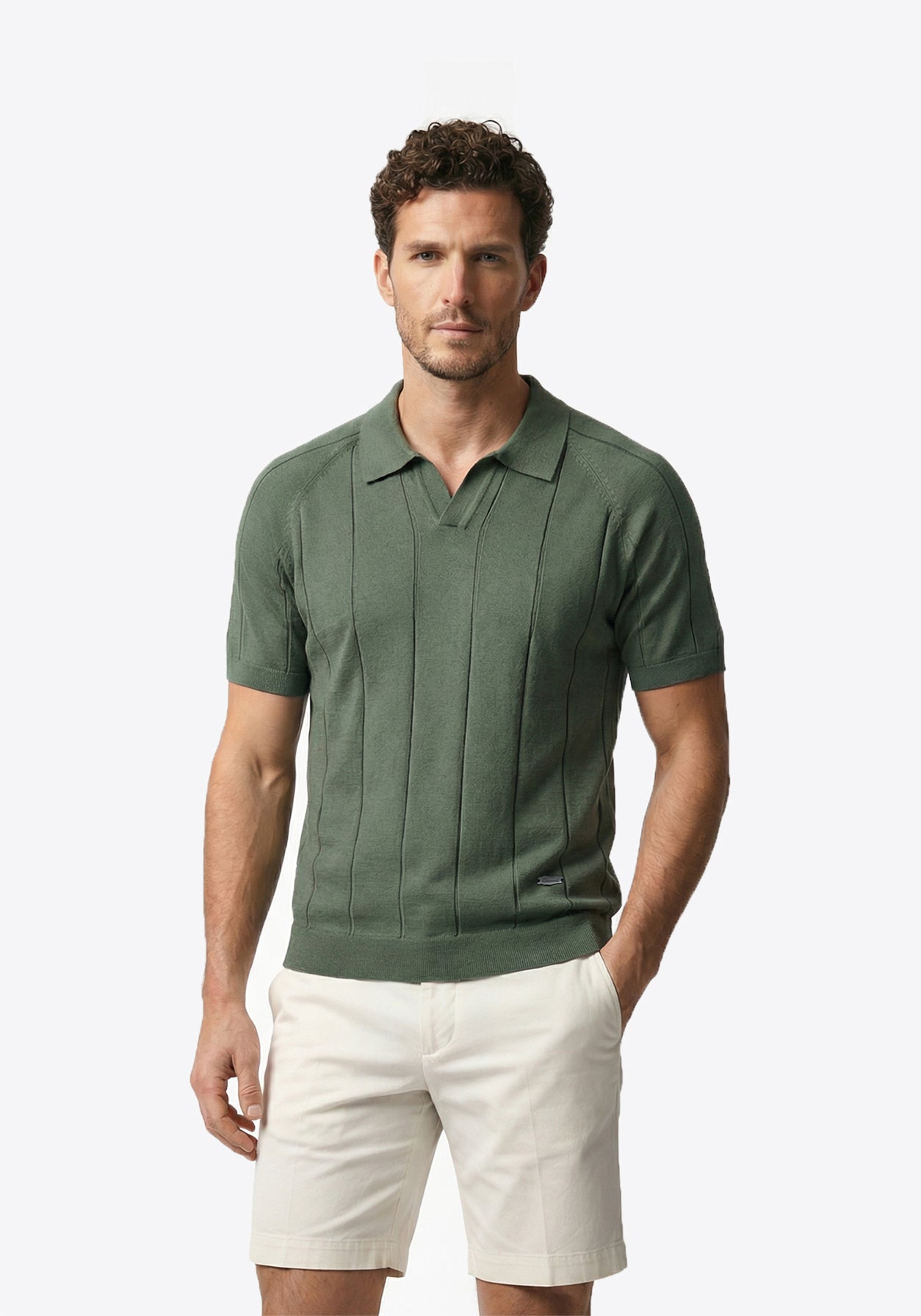 Aero Grid  Cloud Polo Green