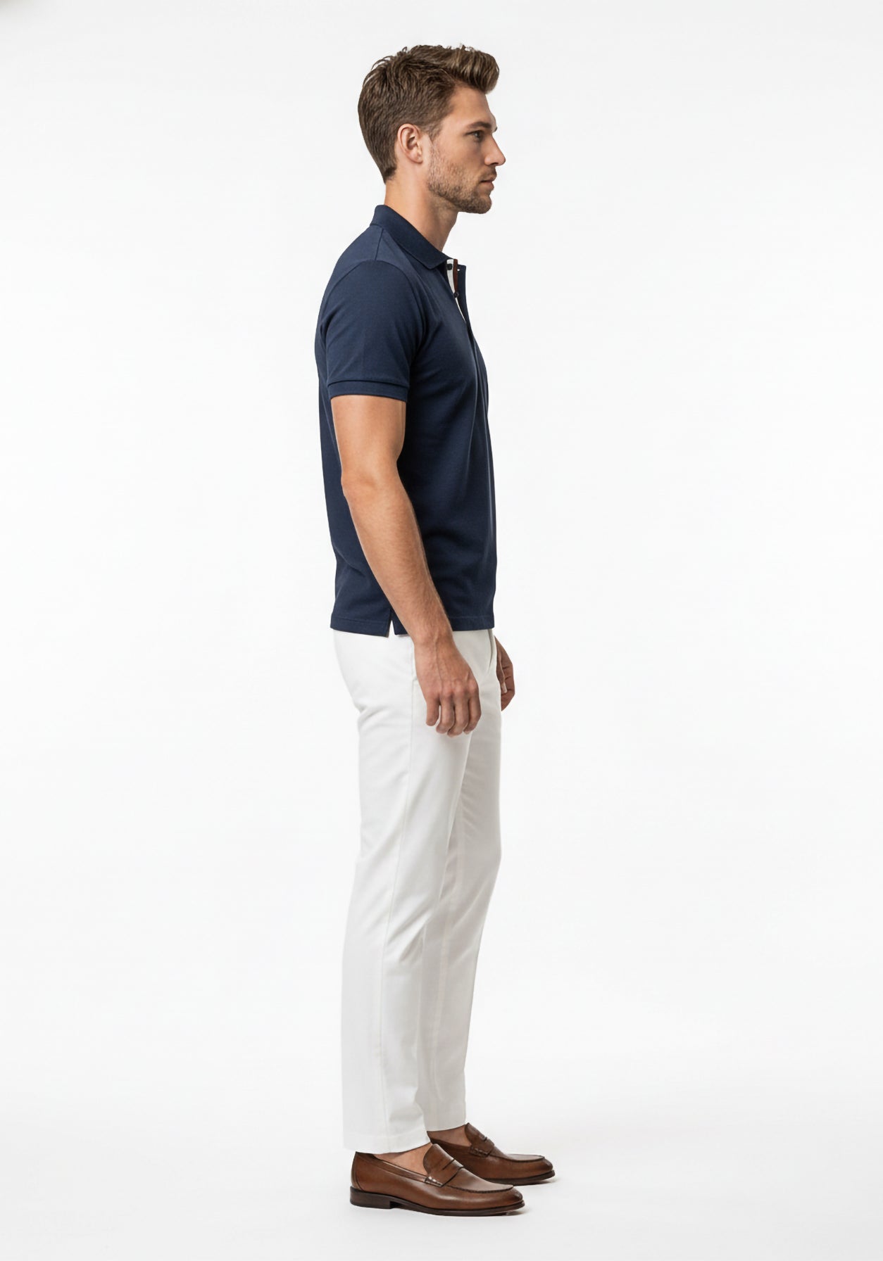 Mulberry Linen Polo Blue