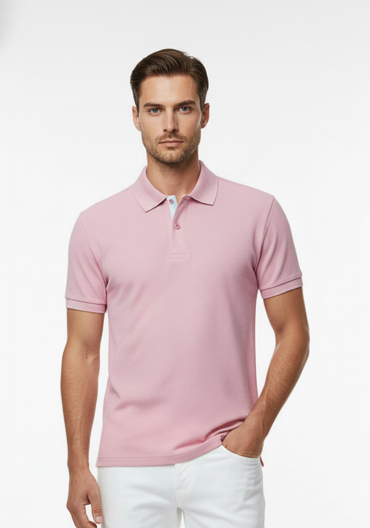 Mulberry Linen Polo Pink