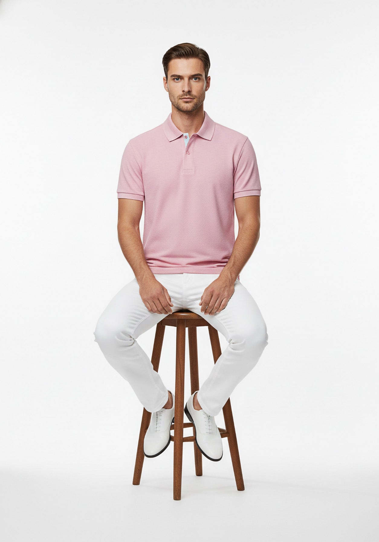 Mulberry Linen Polo Pink