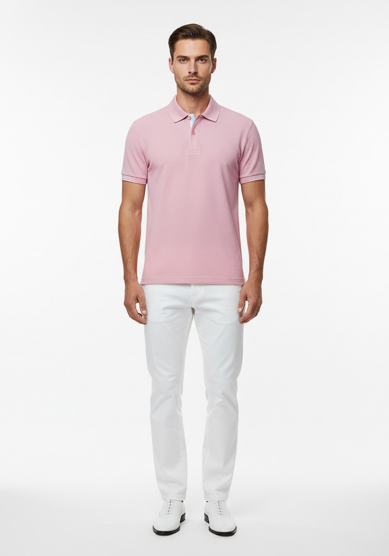 Mulberry Linen Polo Pink