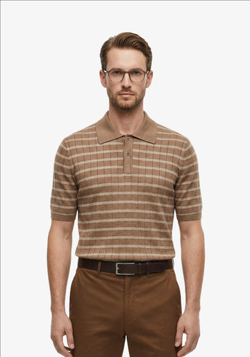 Aero Grid Brunch Polo Musk