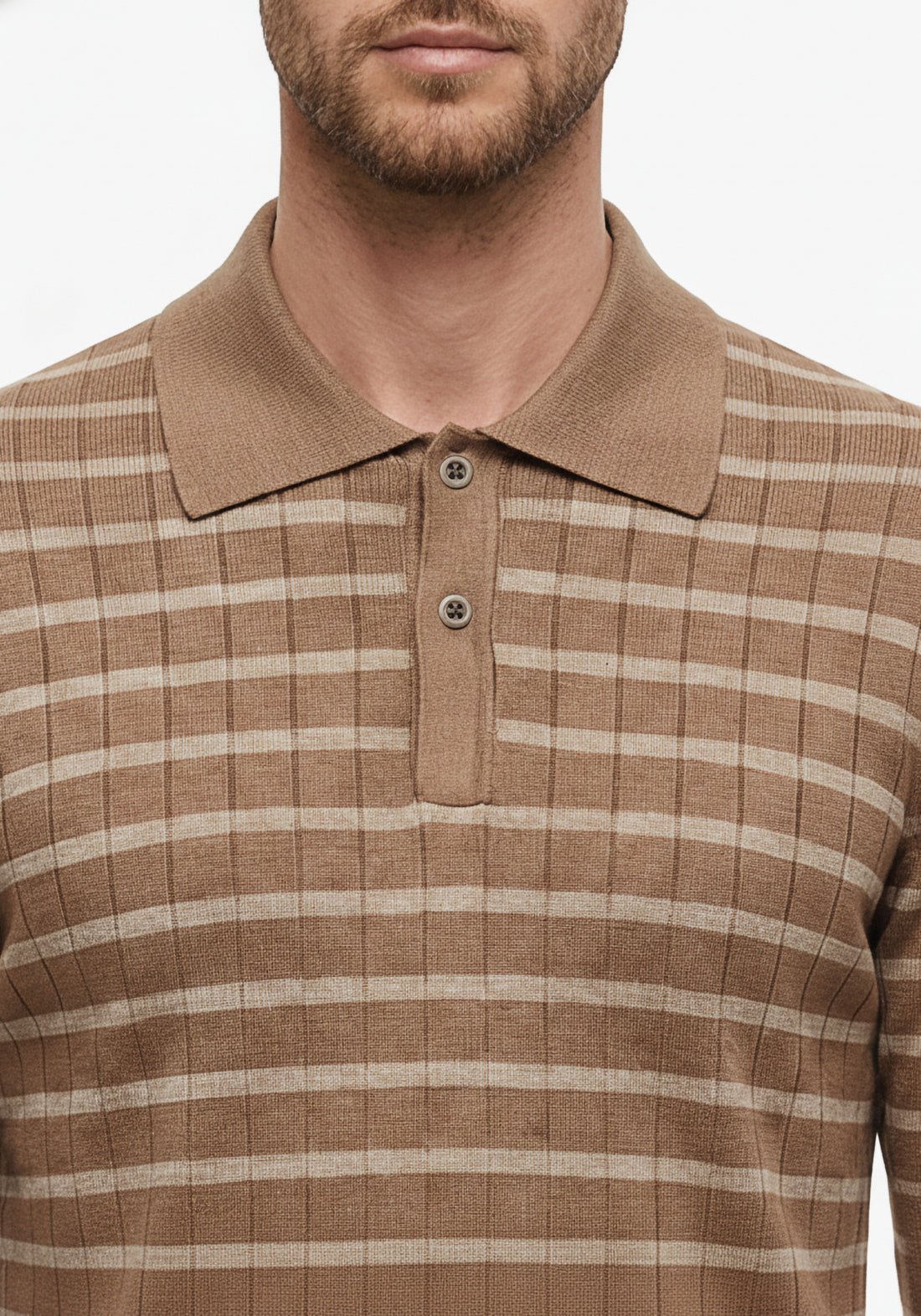 Aero Grid Brunch Polo Musk