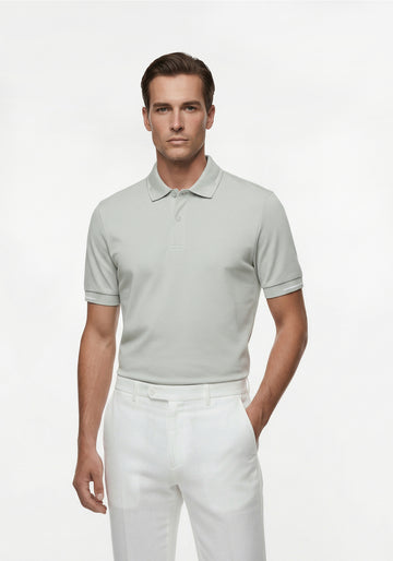 Performance Cotton Sage Polo