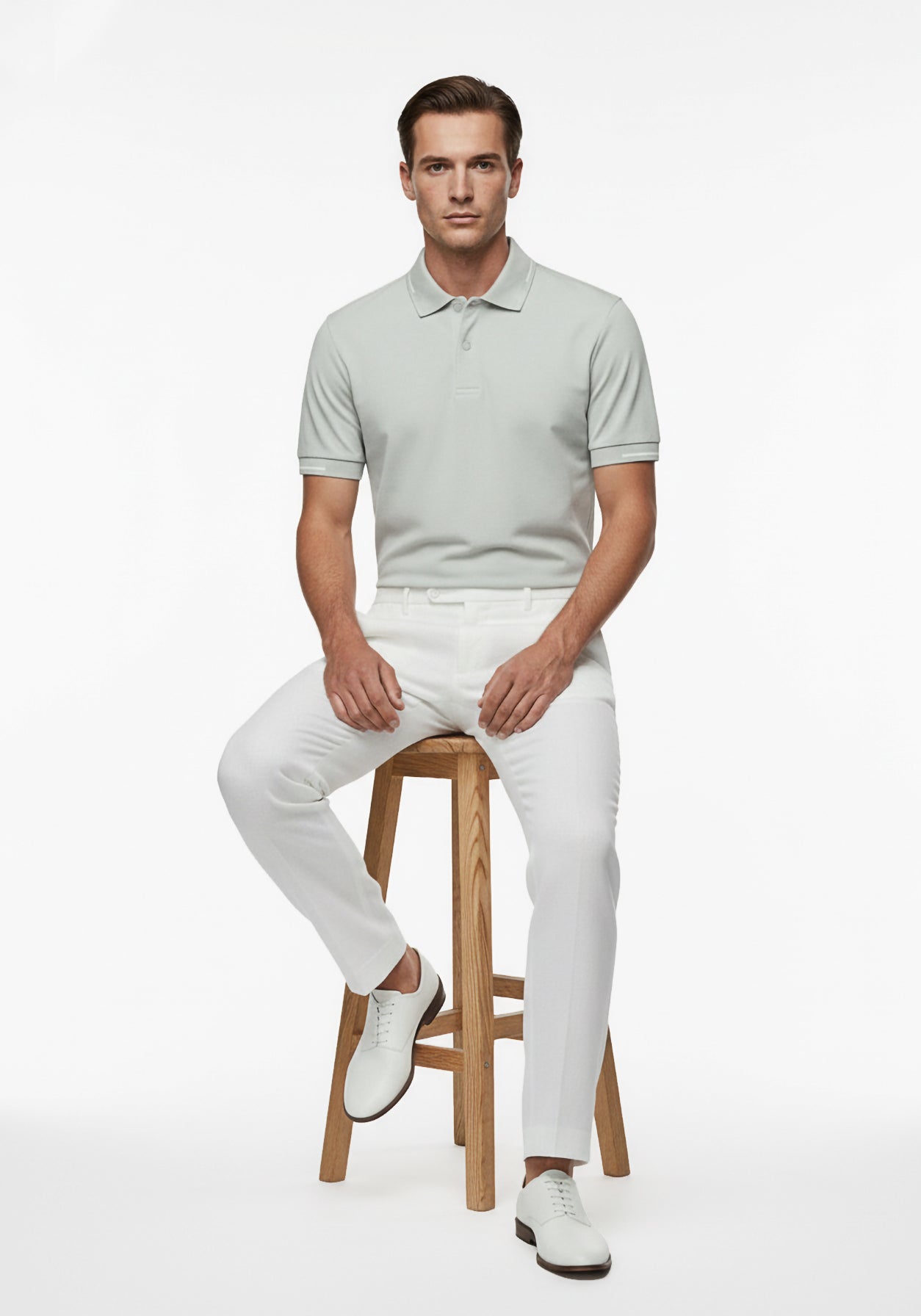 Performance Cotton Sage Polo