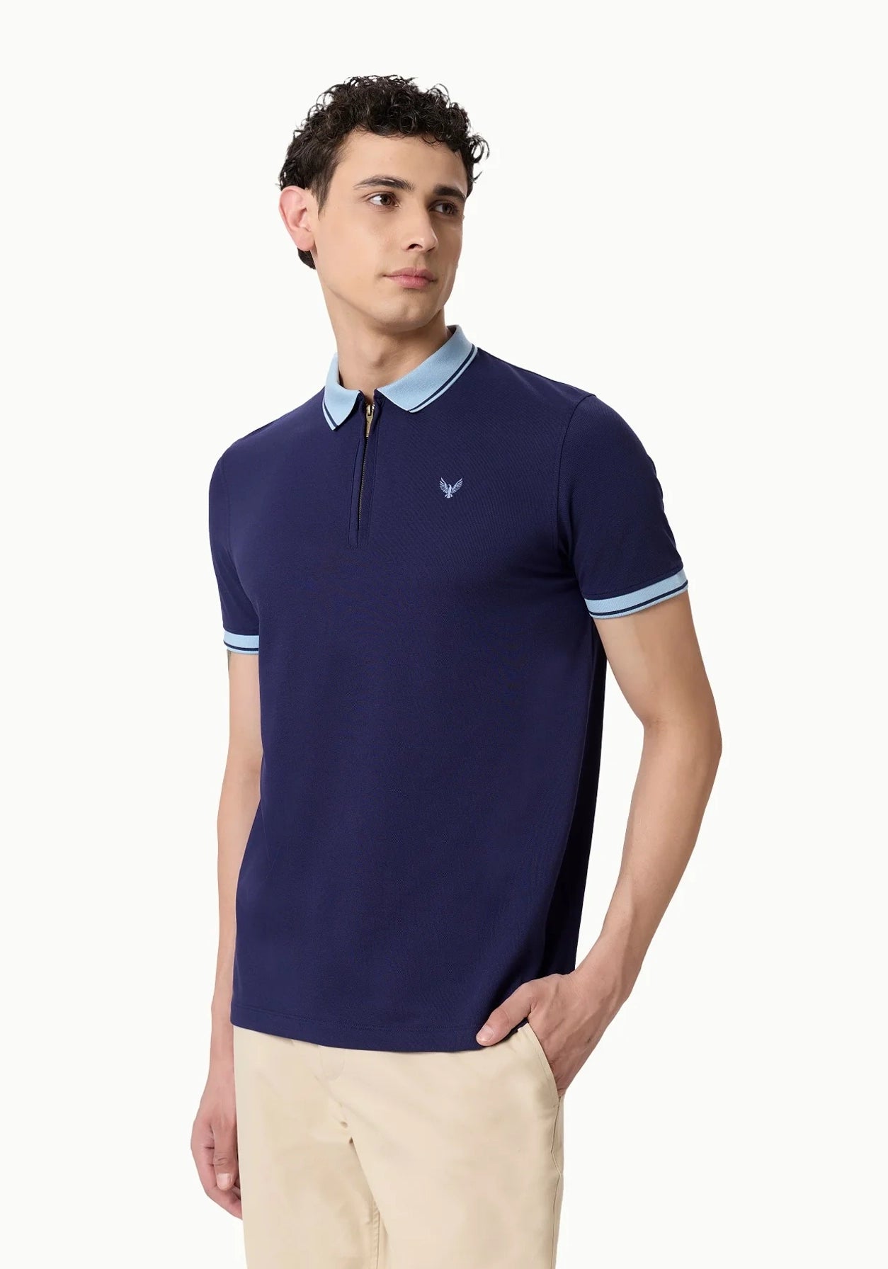 Azure Trim Polo Blue
