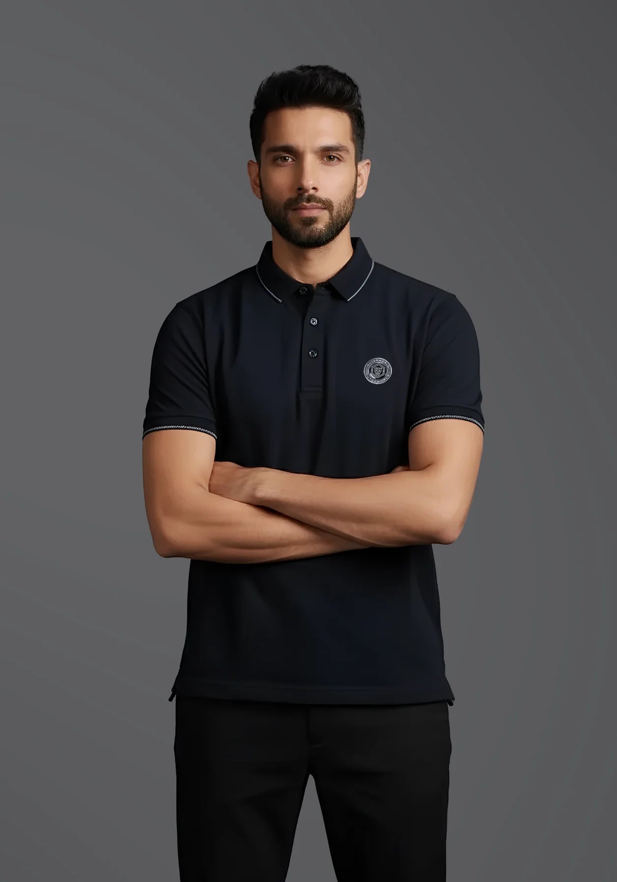 Gilded Classic Branded Badge Polo