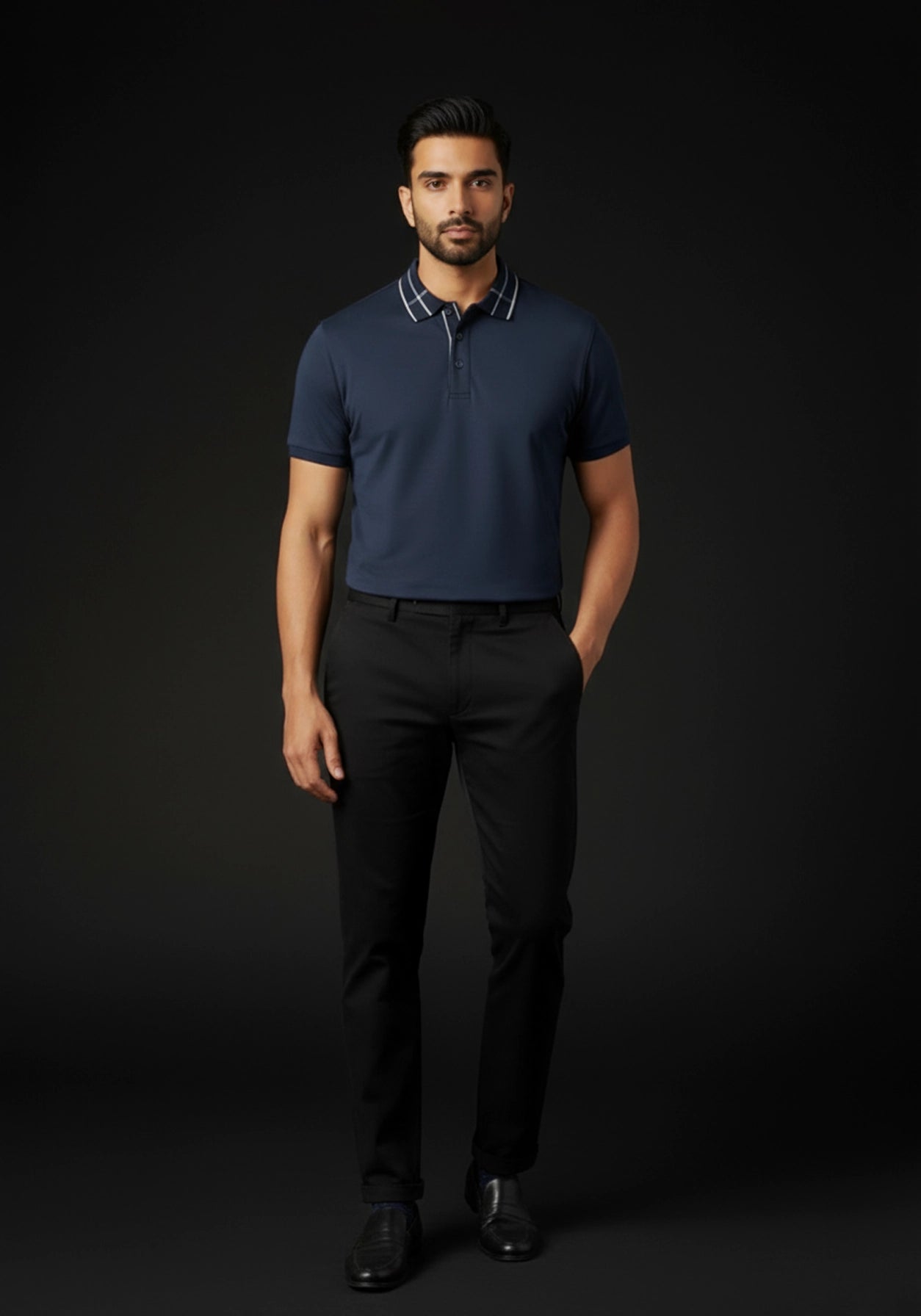 The Riviera Liquid Polo Navy