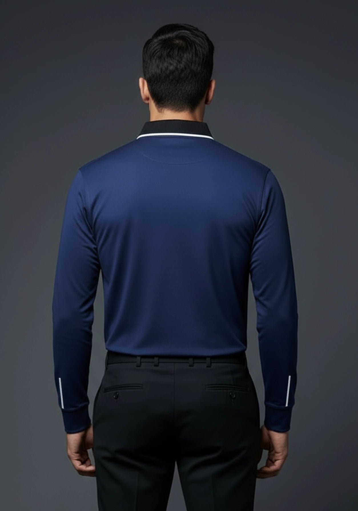 Classic Full Sleeve Polo Deep Blue