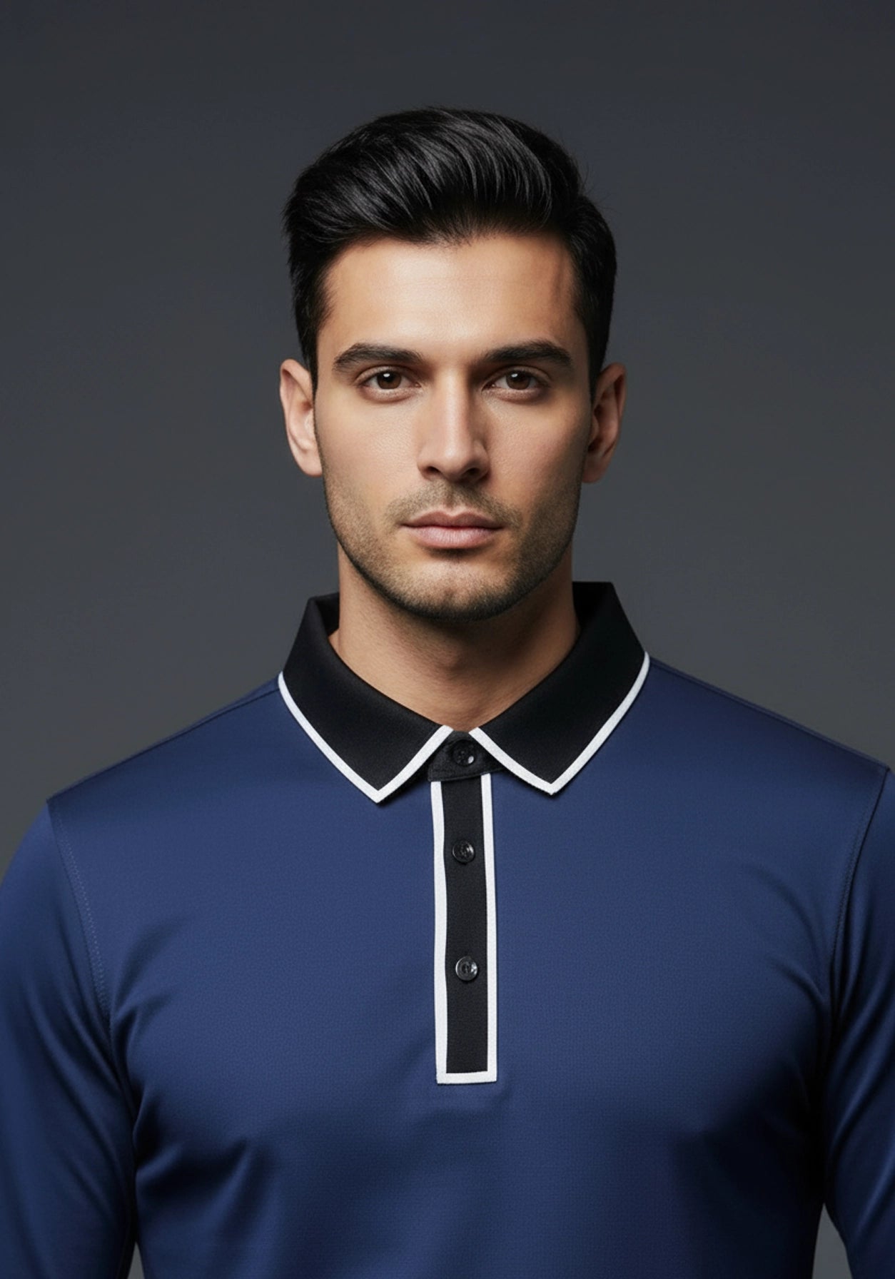 Classic Full Sleeve Polo Deep Blue