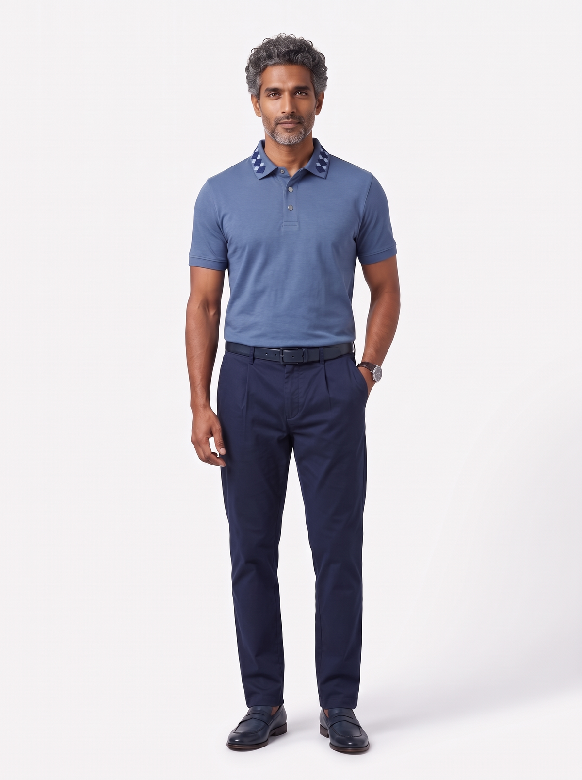 Modern Heirloom Lustrа Polo – Blue