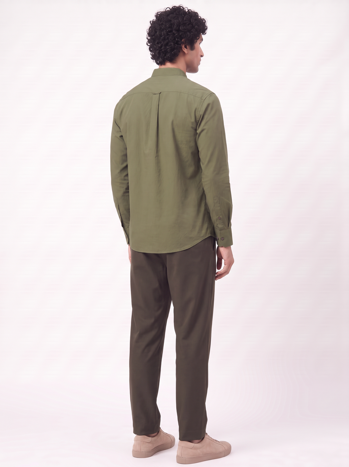 MAUJI  Button Down Shirt Cotton Olive