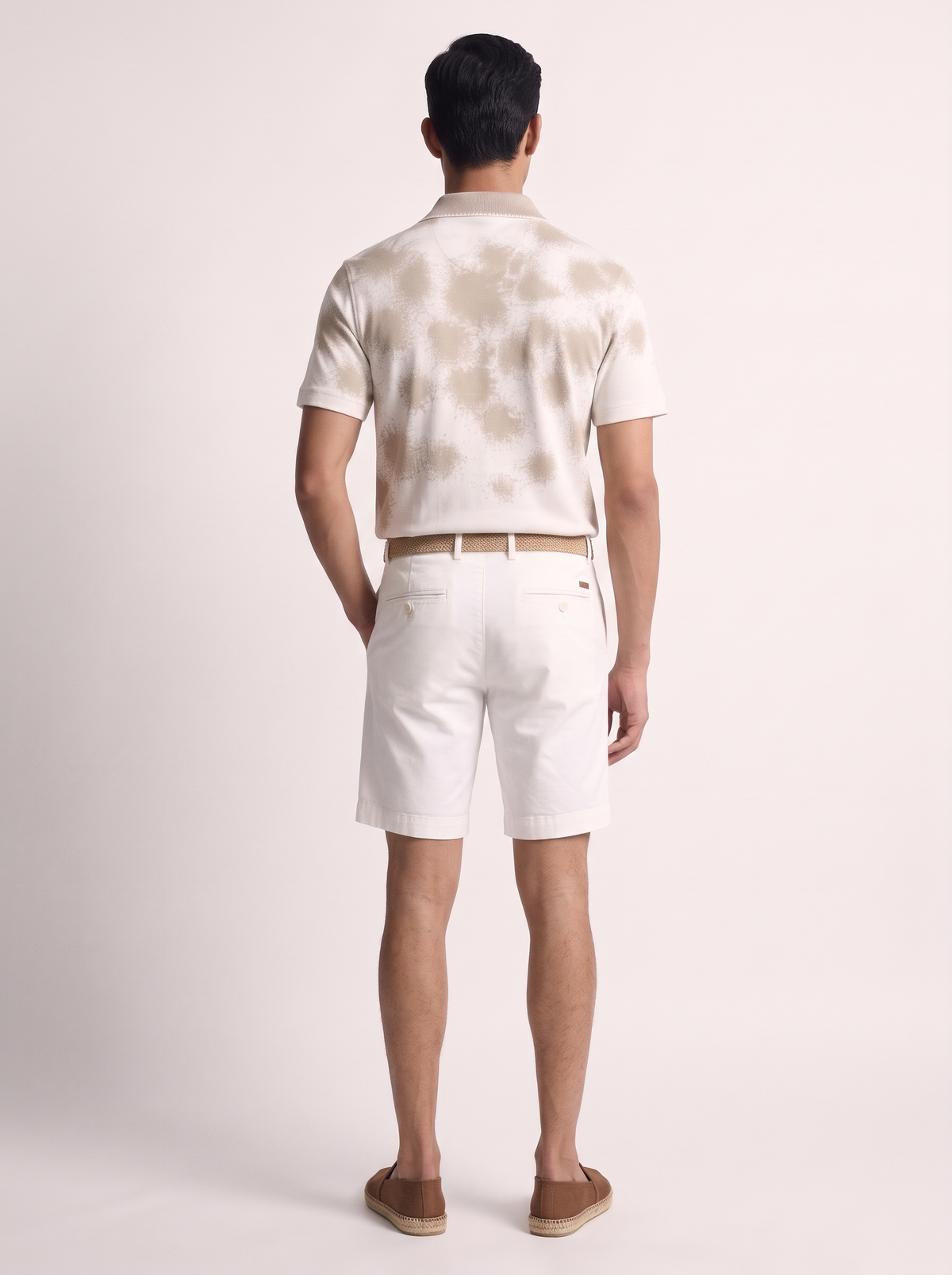 Elite crochet Collar Polo white