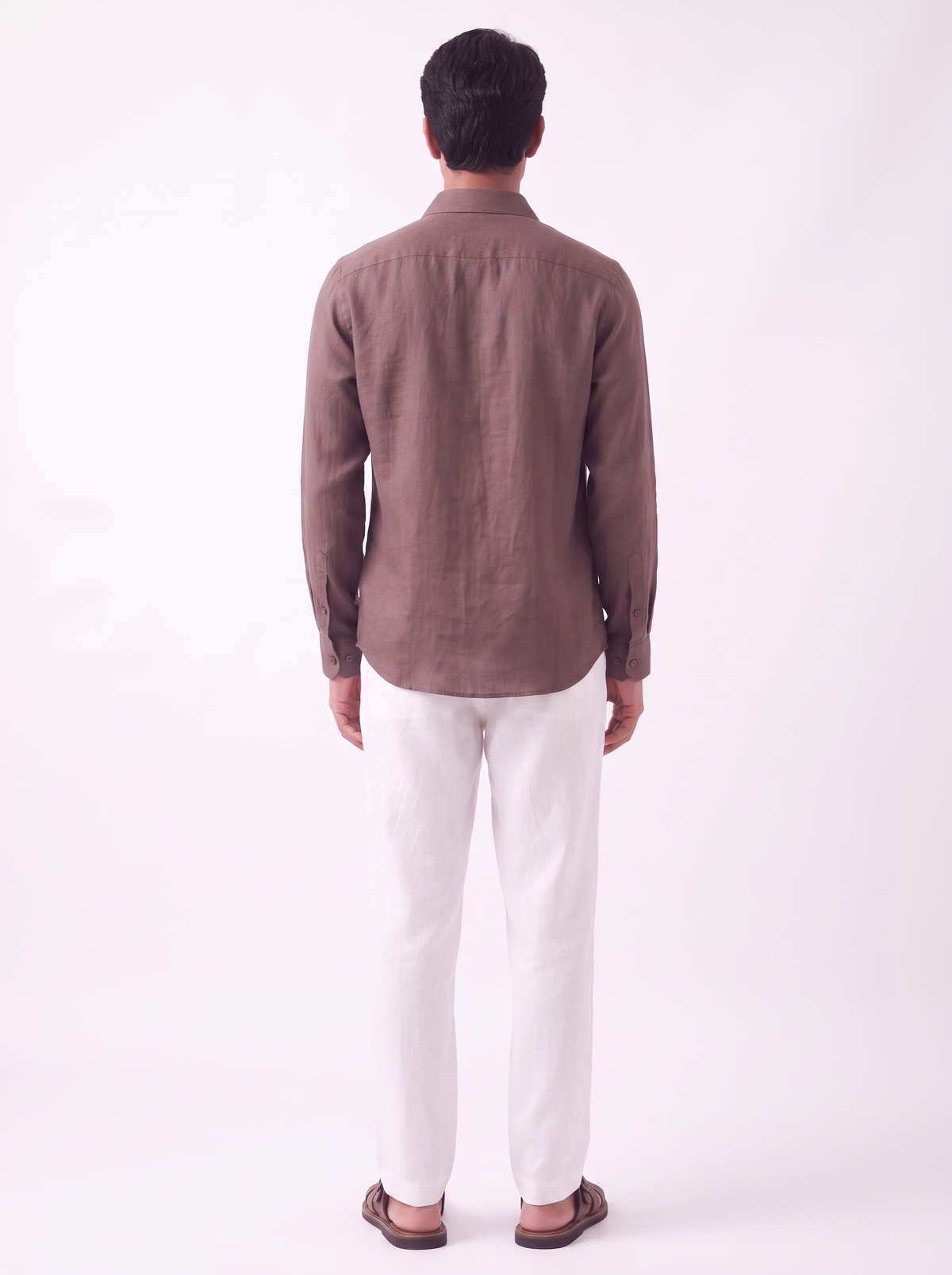 MAUJI pure linen shirt mocha