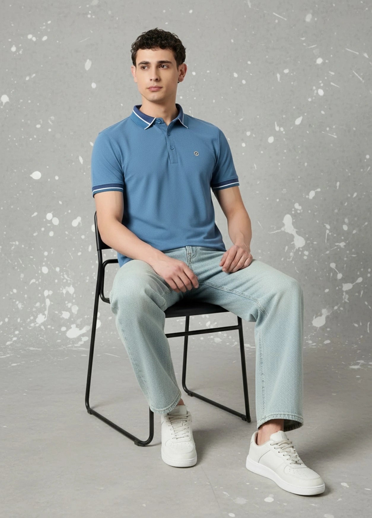 MAJE POLO AMBER BLUE