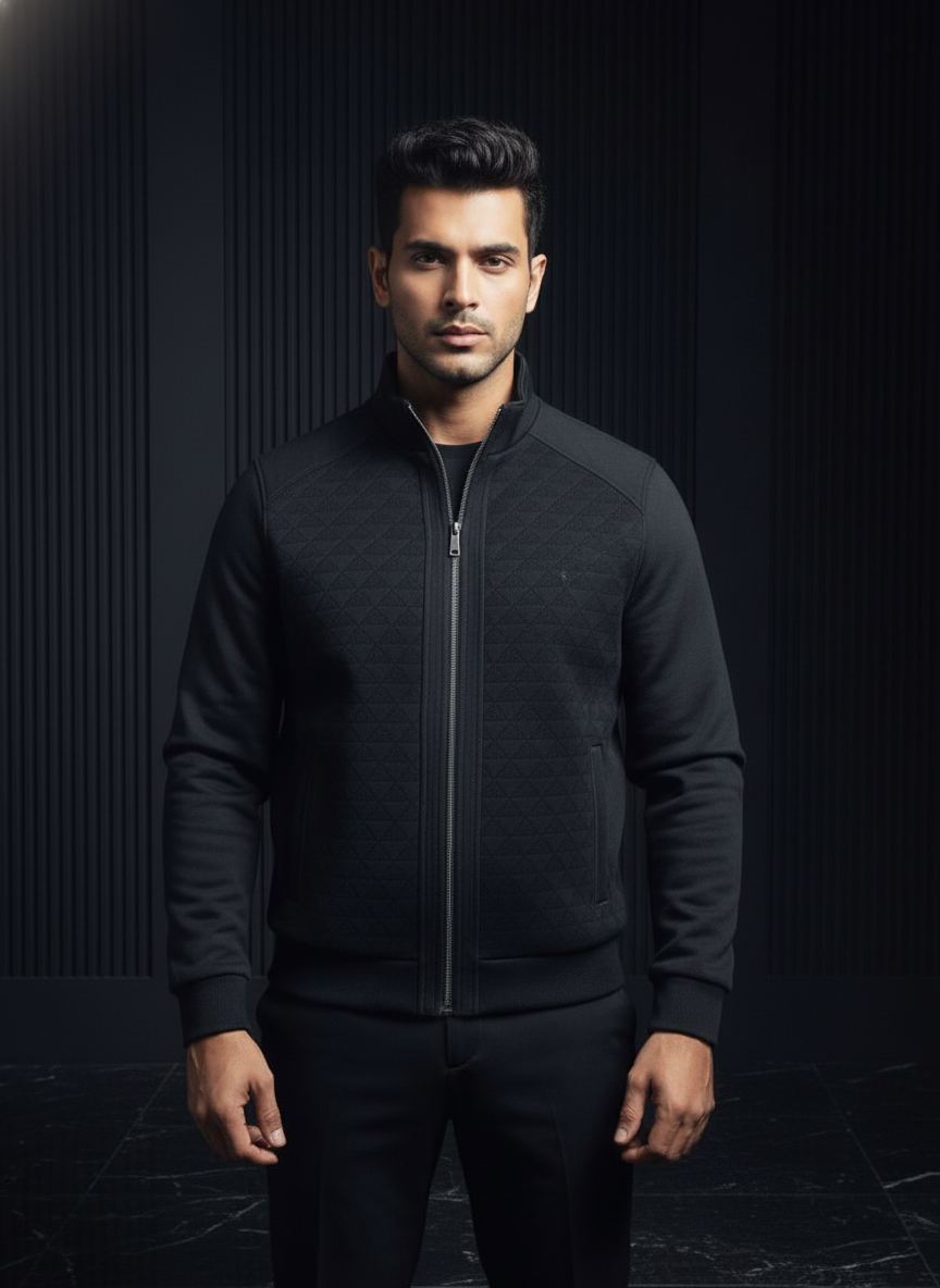 The Imperial Crest Vegan Jacket  Black