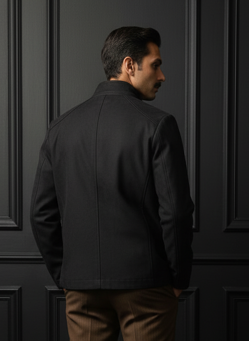 The Grand Élite Black Crest Jacket