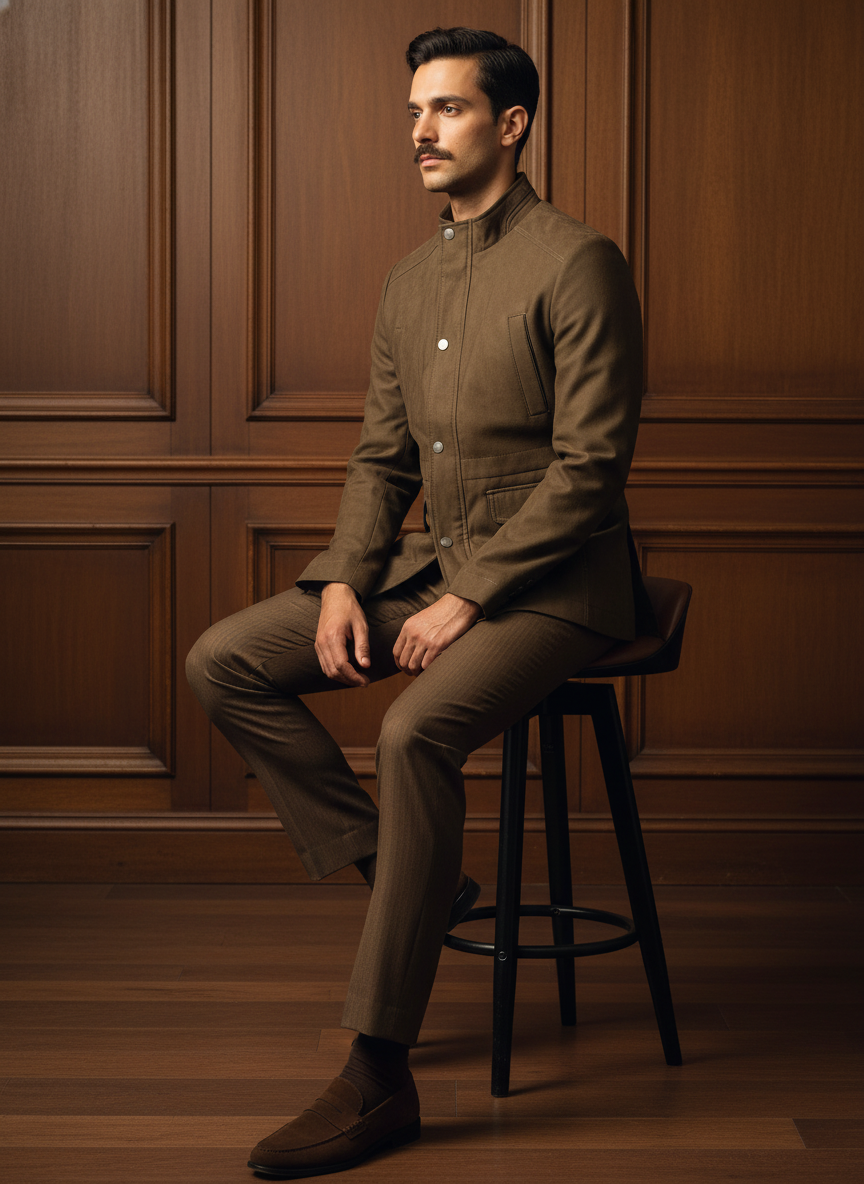 The Grand Élite Olive Crest Jacket