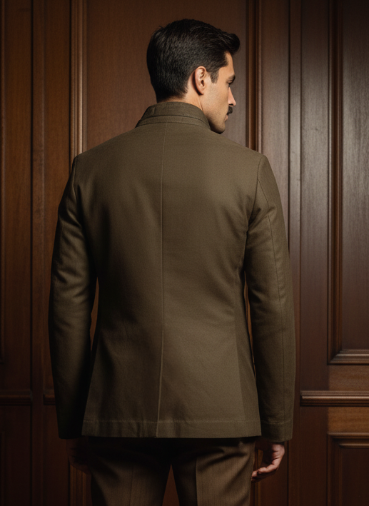 The Grand Élite Olive Crest Jacket