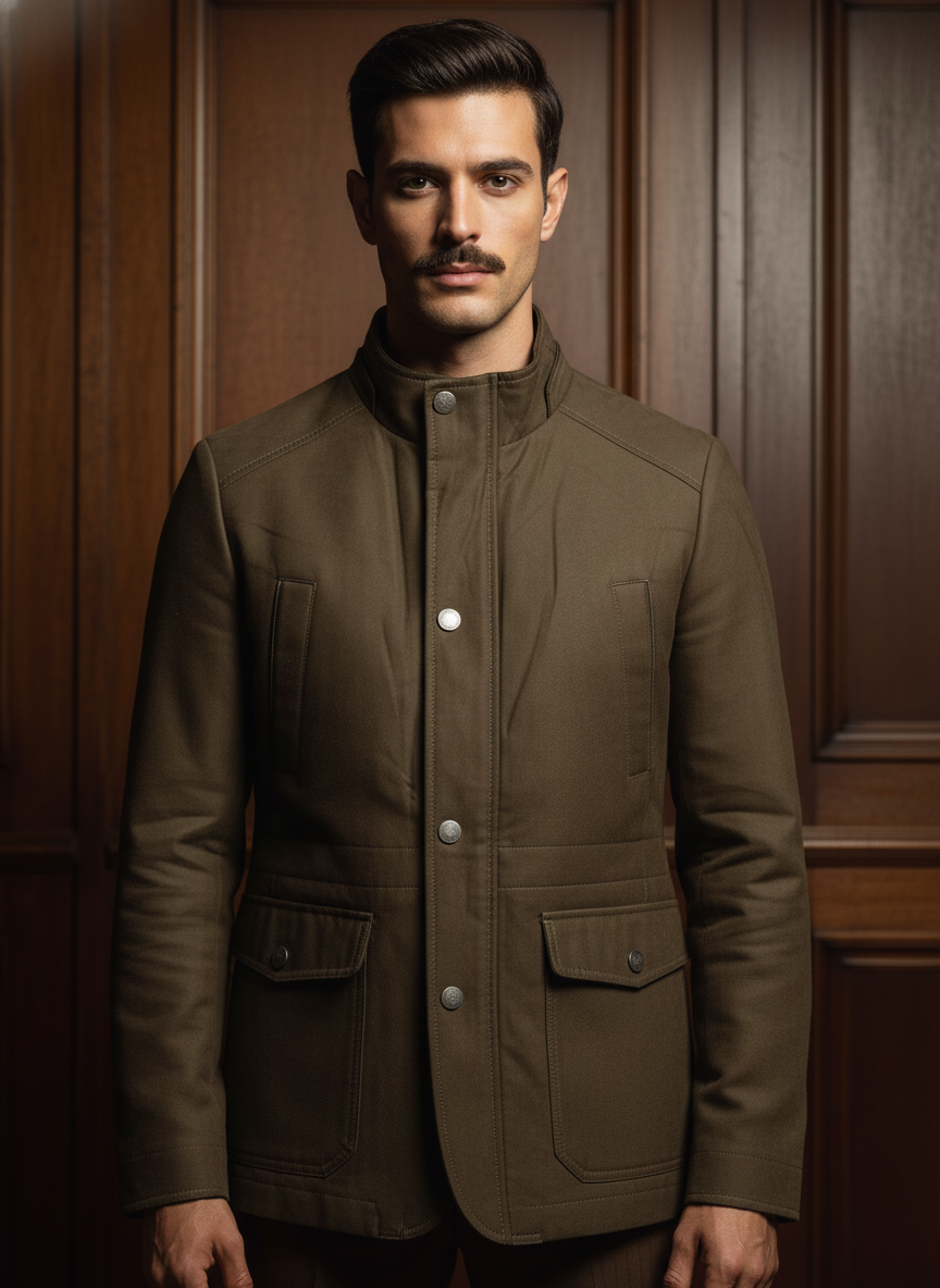 The Grand Élite Olive Crest Jacket