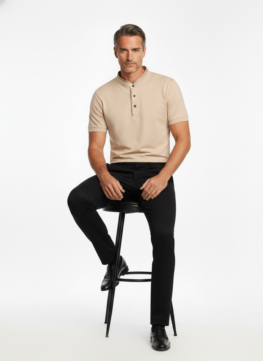 The Atelier Band Collar | Beige