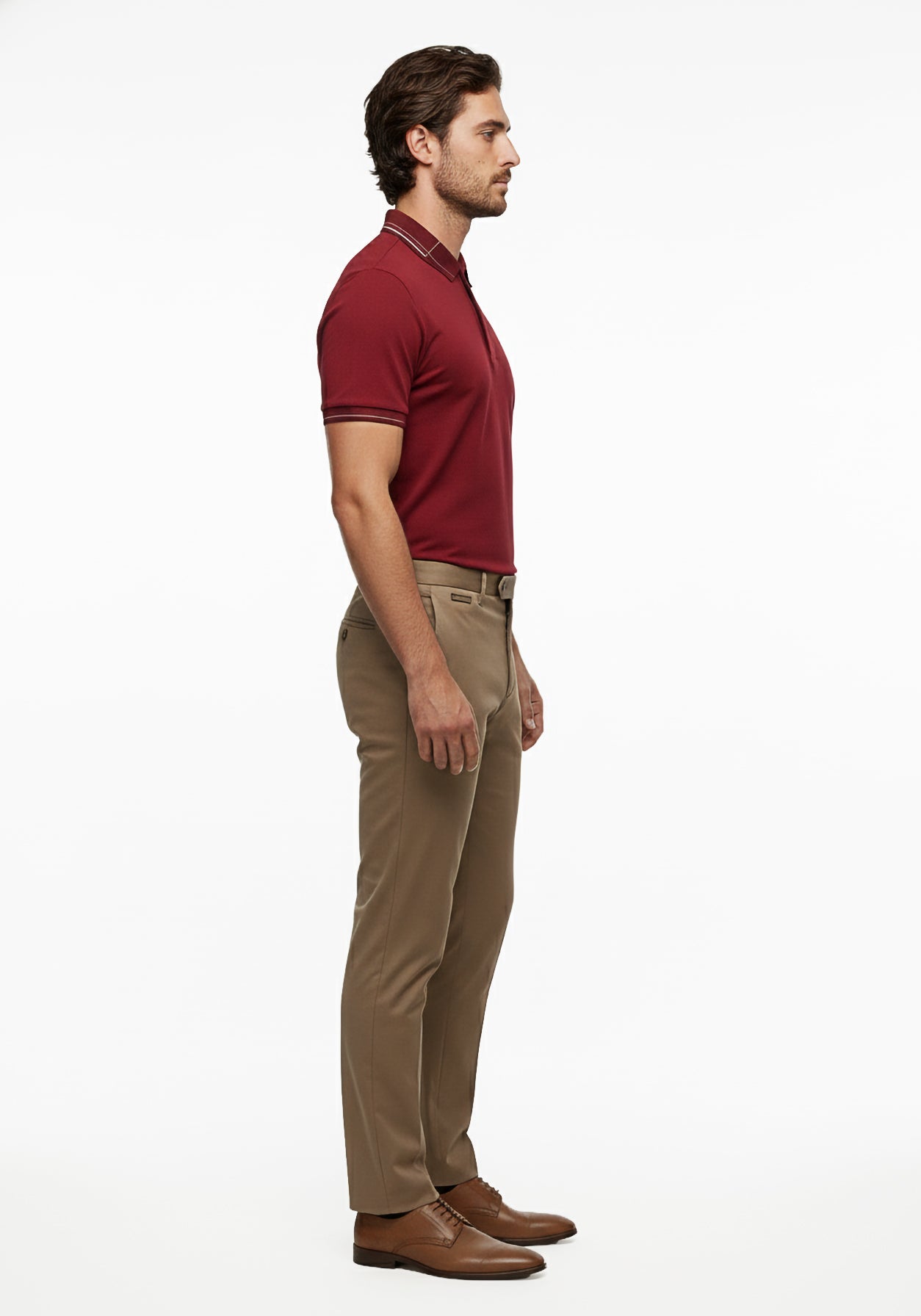 Fine Line Crimson Polo