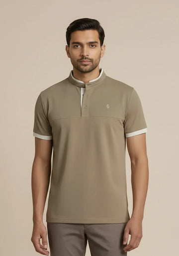 The Manor Club Polo - Taupe Sand