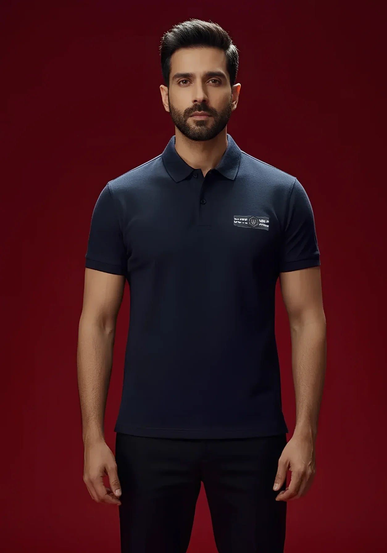 Party Pulse Back Print Luxe Polo
