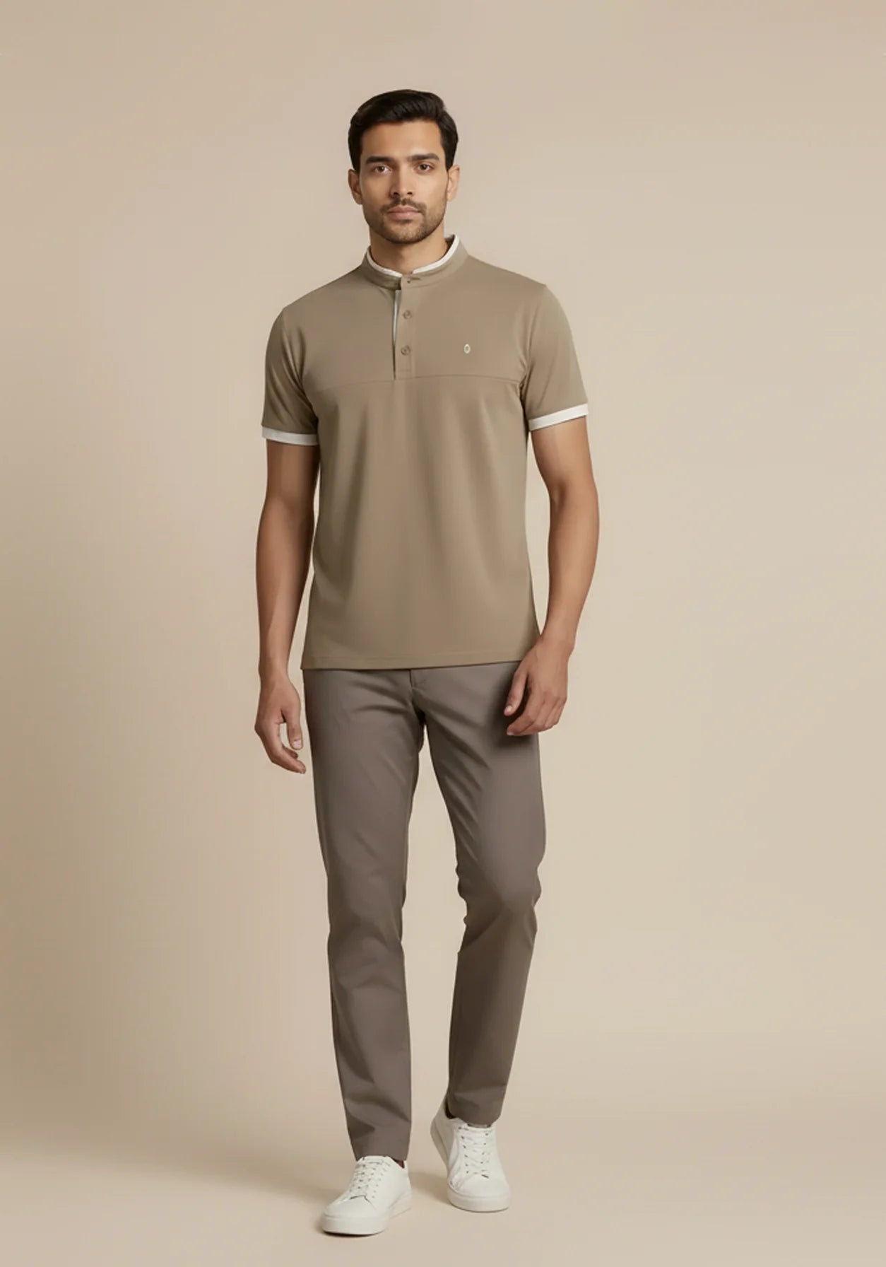 The Manor Club Polo - Taupe Sand