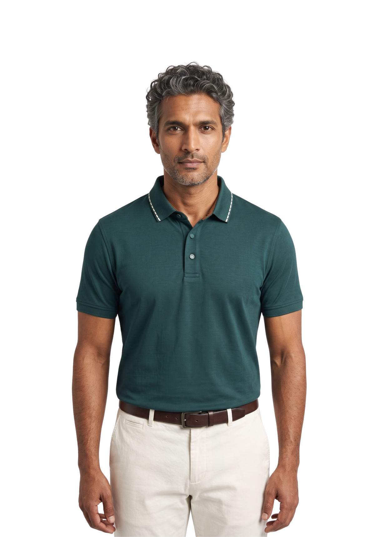 Modern Heirloom Laser Collar Polo Green