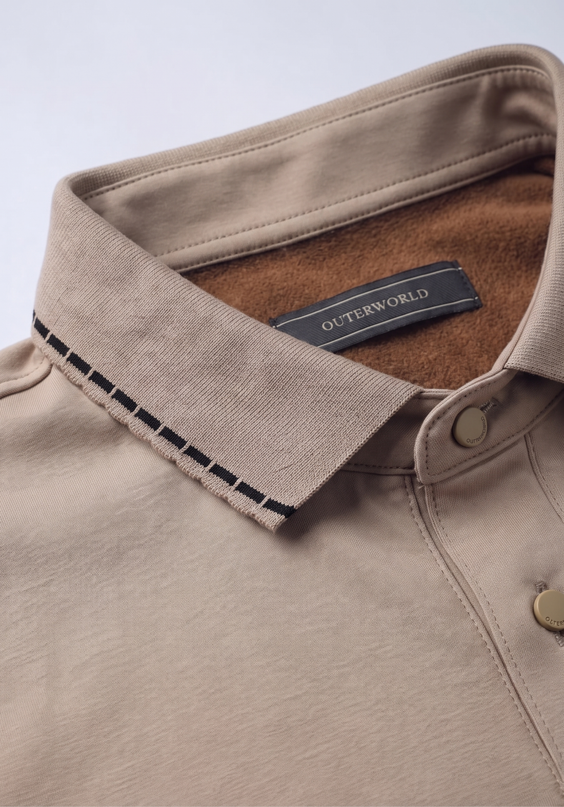Modern Heirloom Laser Collar Polo Beige