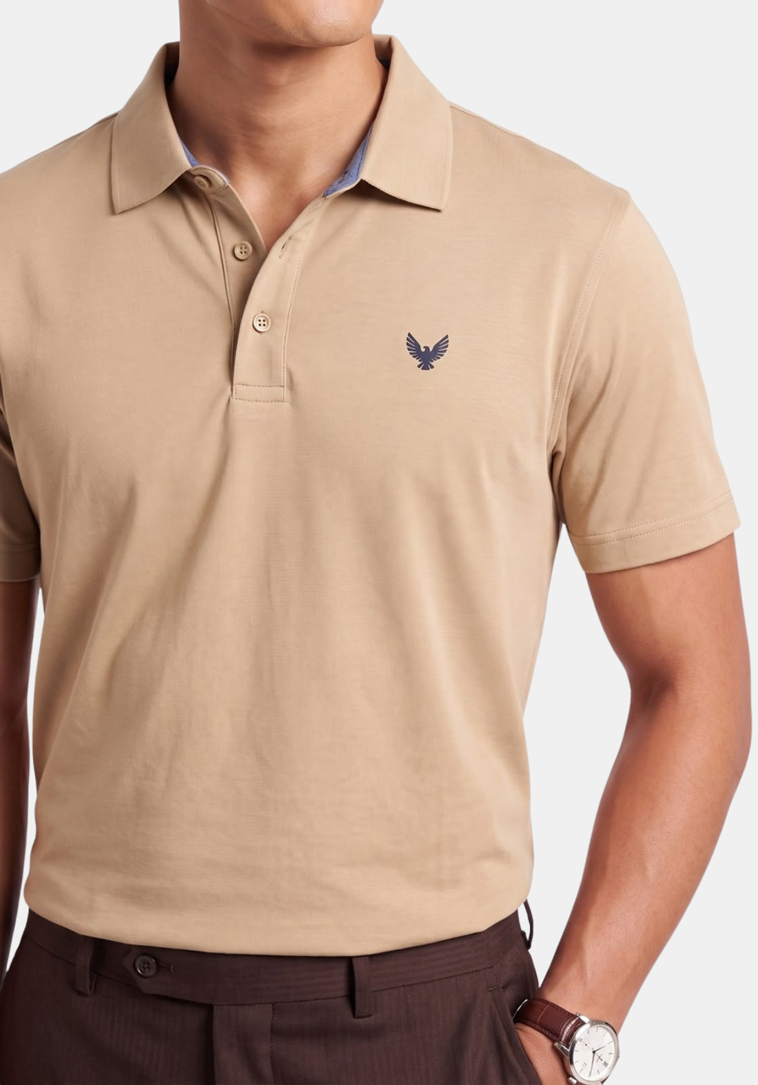 ARIN –Lucky Dove Beige Polo