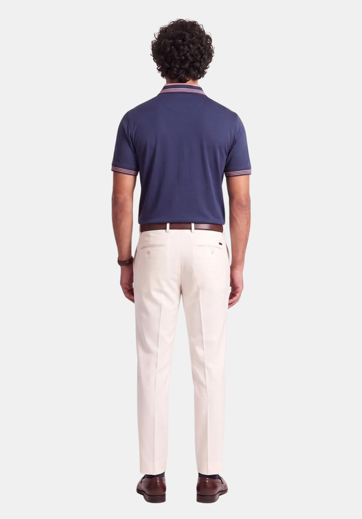 Axis Button Polo Blue