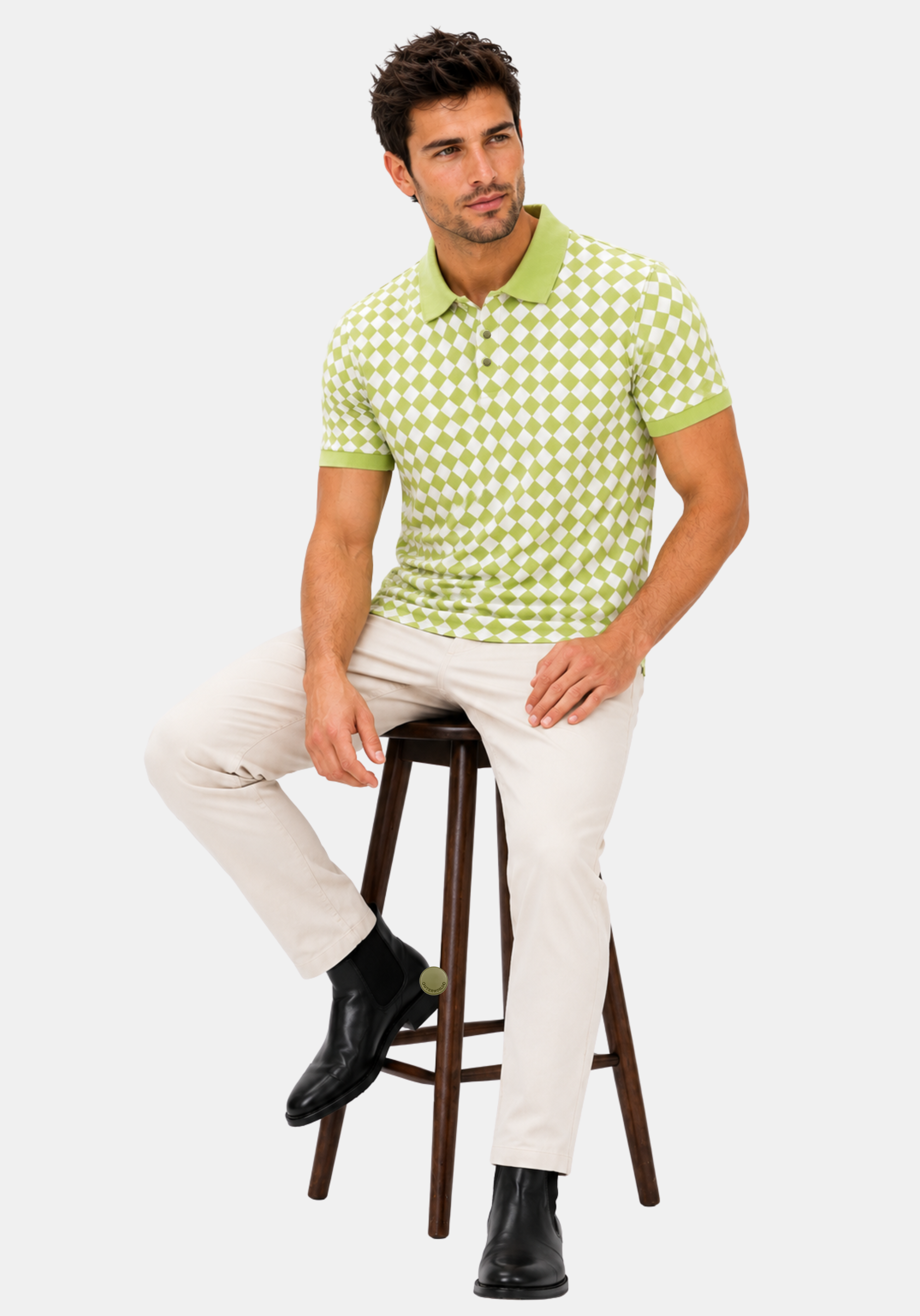May Fair Check Green