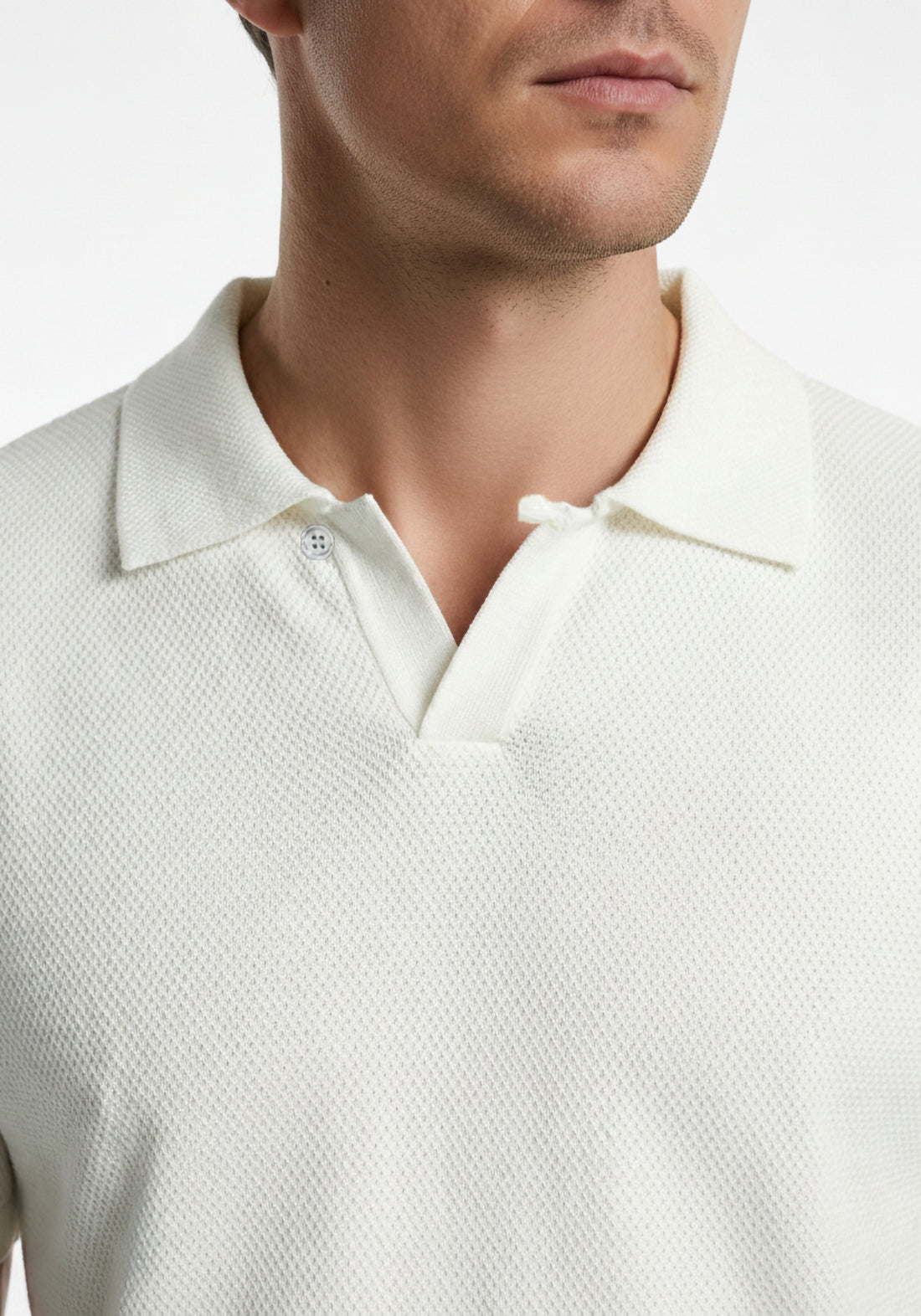 Honey Comb White Polo