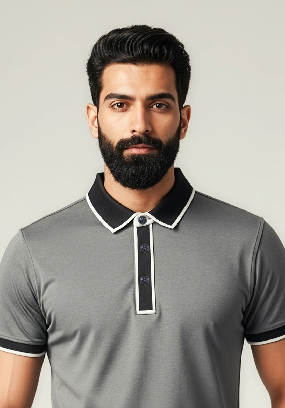 The Velvet Hour Liquid Polo grey